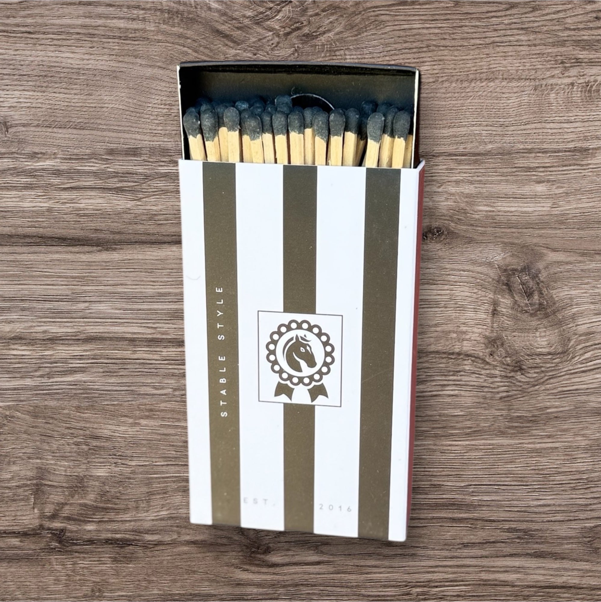 Black & White Striped Equestrian Matches