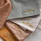Eloise et moi - Hand embroidered DESIERTO cotton bandana, Plant dyed:
