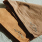 Eloise et moi - Hand embroidered DESIERTO cotton bandana, Plant dyed: