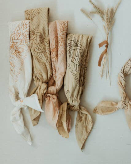 Eloise et moi - Hand dyed Organic cotton Suerte bandana