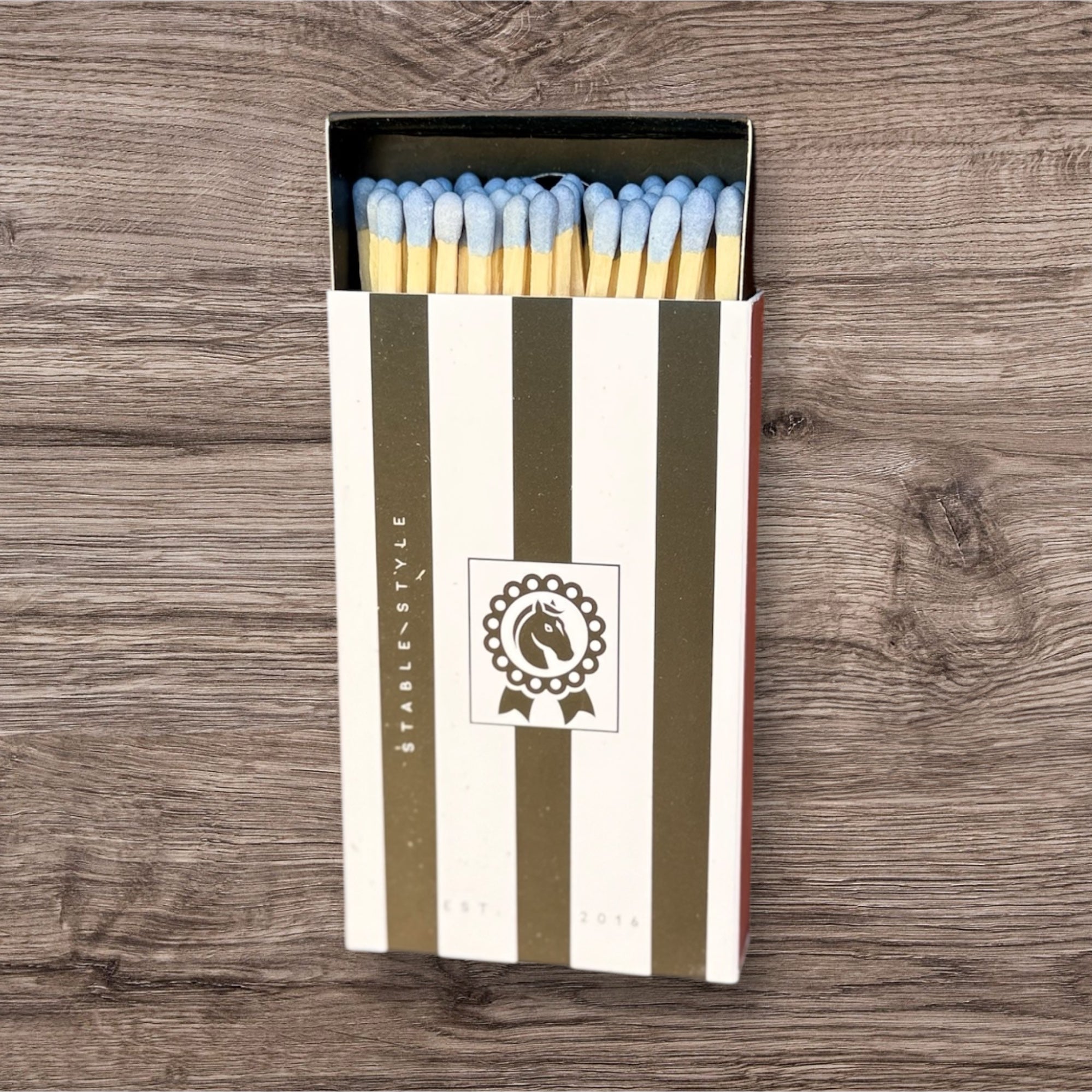 Black & White Striped Equestrian Matches