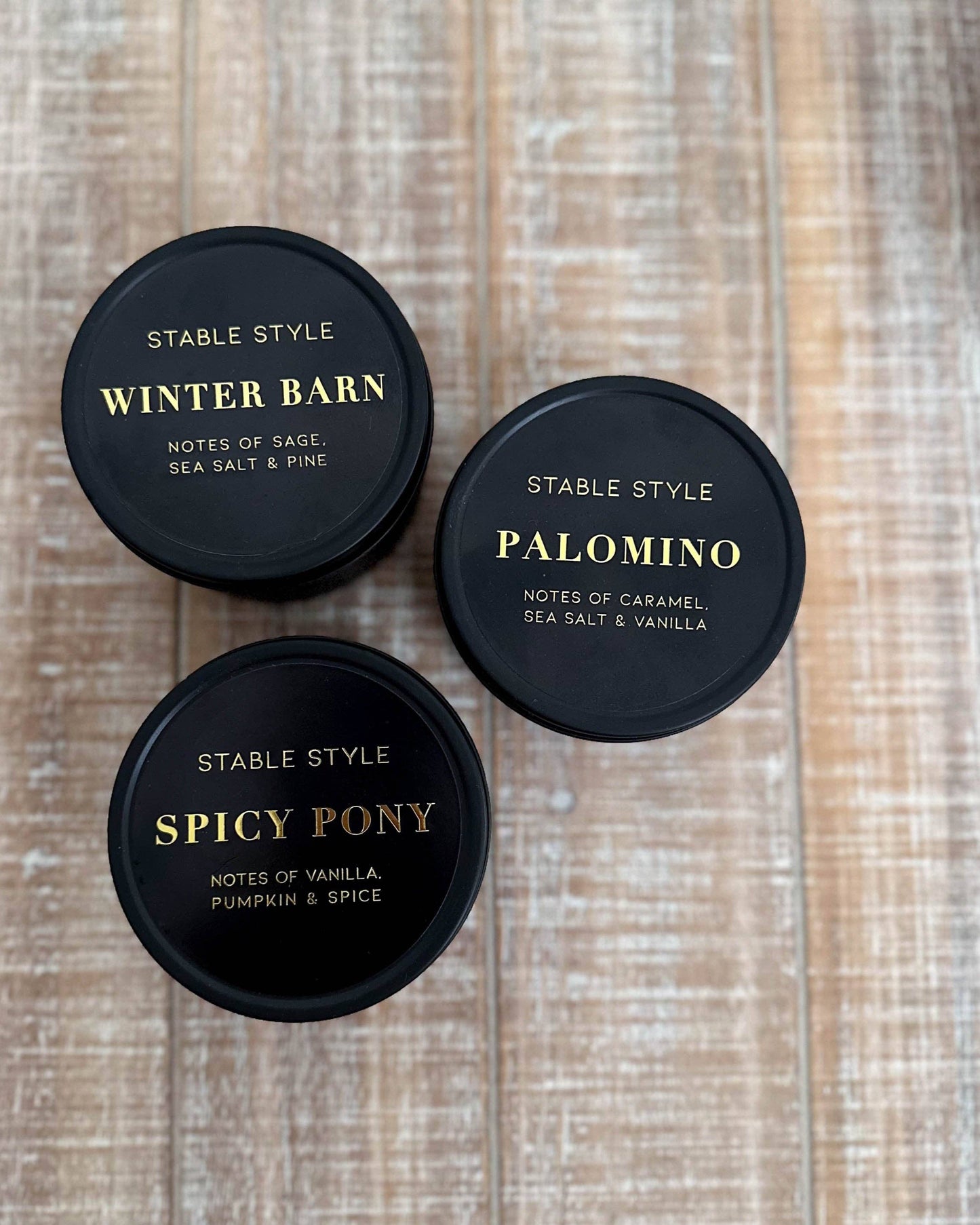 Stable Style - Palomino Soy Wax Seasonal Candle Tin