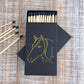 Stable Style - Black Oversized Horse Head Matches