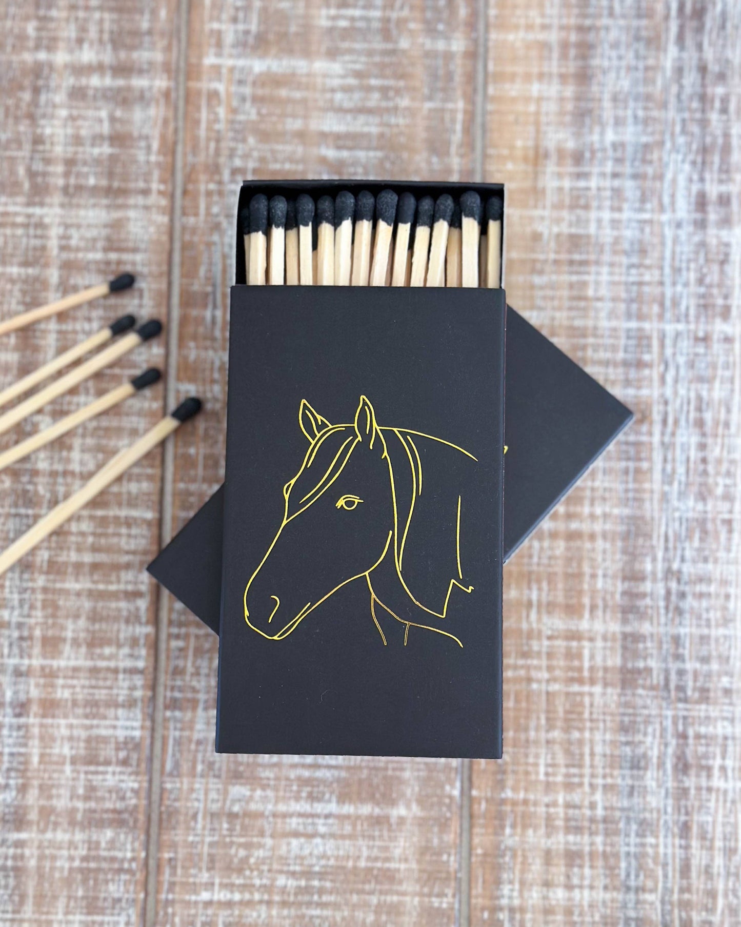Stable Style - Black Oversized Horse Head Matches