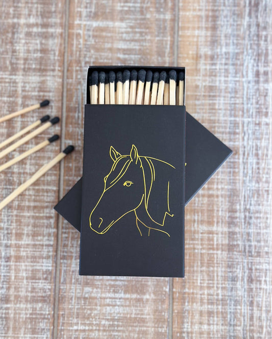 Stable Style - Black Oversized Horse Head Matches
