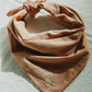 Eloise et moi - Hand embroidered DESIERTO cotton bandana, Plant dyed: