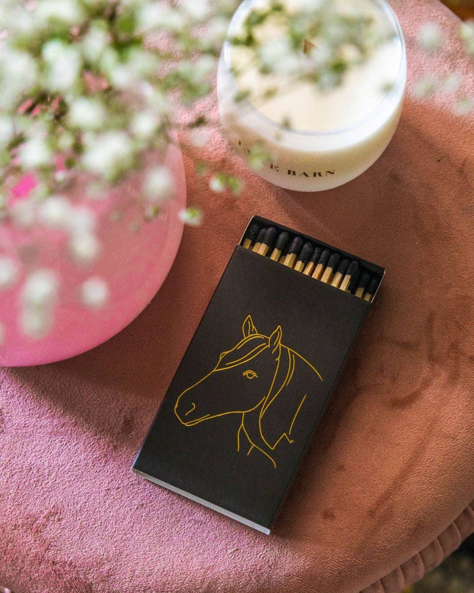 Stable Style - Black Oversized Horse Head Matches