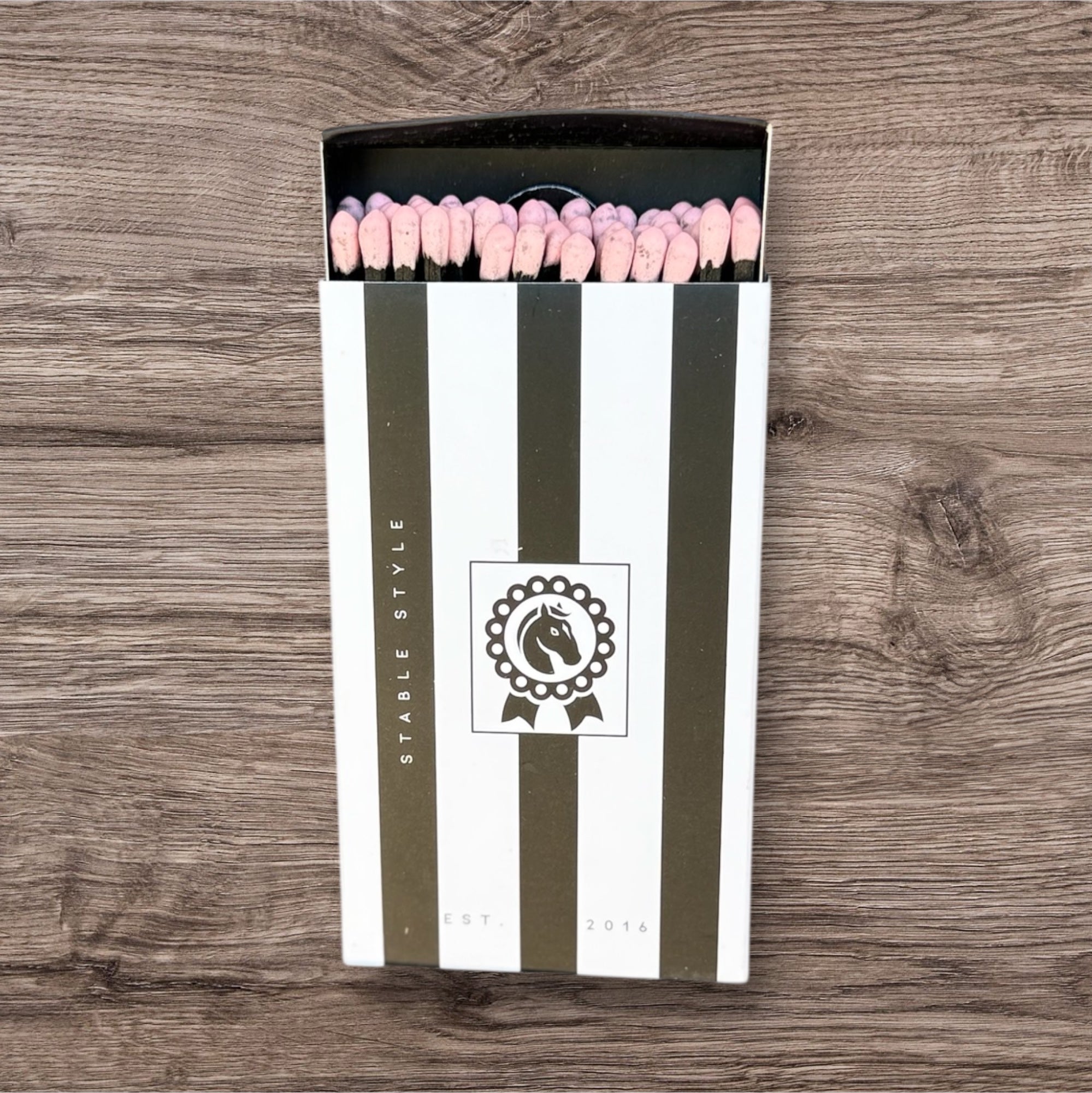 Black & White Striped Equestrian Matches
