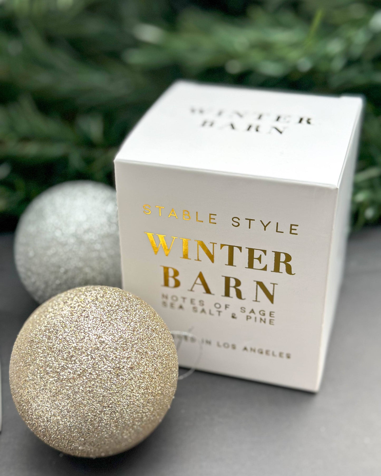 Stable Style - Winter Barn Gold Candle