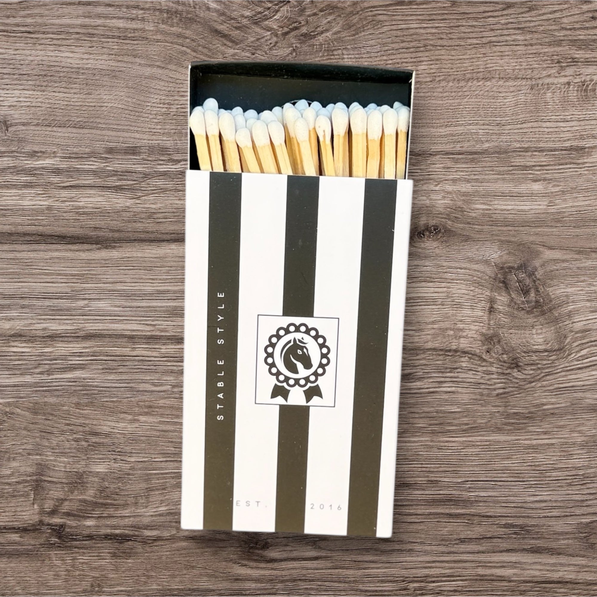 Black & White Striped Equestrian Matches