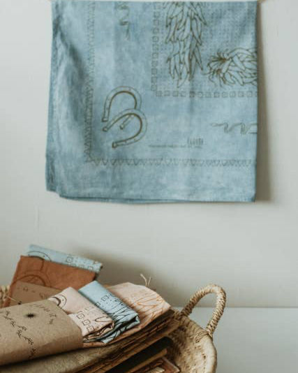 Eloise et moi - Hand dyed Organic cotton Suerte bandana