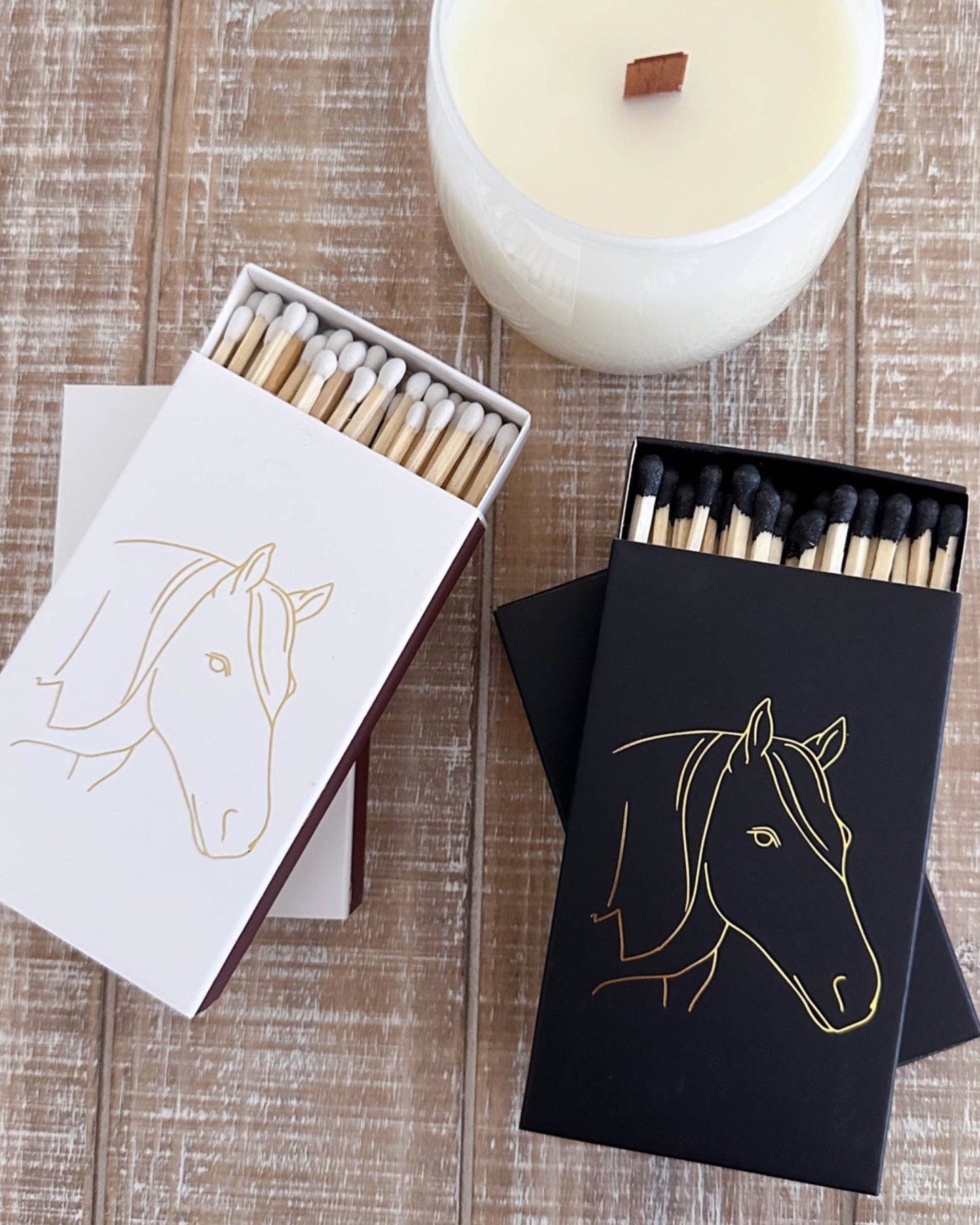 Stable Style - Black Oversized Horse Head Matches