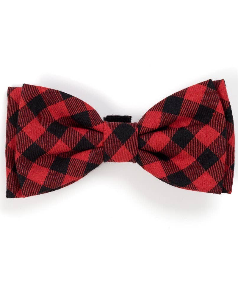 The Worthy Dog - Tan Plaid Bow Tie Small 🐶 🐈‍⬛