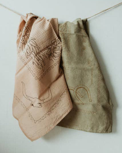 Eloise et moi - Hand dyed Organic cotton Suerte bandana